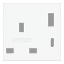 Power socket front cover - Plastic