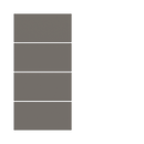 Kit 4 rockers 20Venti series horizontal rectangular (30x15) finish - Fenix NTM