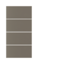 Kit 4 rockers 20Venti series horizontal rectangular (30x15) finish - Metal