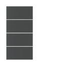 Kit 4 rockers 20Venti series horizontal rectangular (30x15) finish - Metal