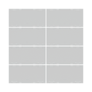 Pack of rectangular rockers 30x15 mm - Plastic | Transparent