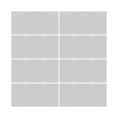 Pack of rectangular rockers 30x15 mm - Plastic | Transparent