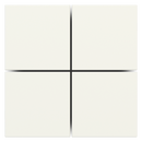 Square plastic rockers for EH2, EF2 and ED2 (4 pcs.)