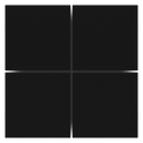Square plastic rockers for EH2, EF2 and ED2 (4 pcs.)