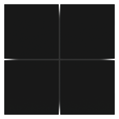 Square plastic rockers for EH2, EF2 and ED2 (4 pcs.)