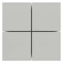 Square plastic rockers for EH2, EF2 and ED2 (4 pcs.)