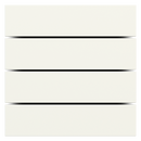 Rectangular horizontal plastic rocker for ED2 (4 pcs.)
