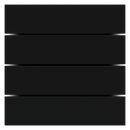 Rectangular horizontal plastic rocker for ED2 (4 pcs.)