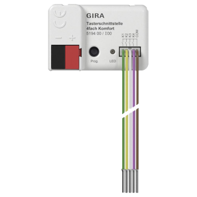 Push-button interface 4x Comfort for KNX