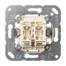 2-gang blind switch/push-button, 10 AX 250 V ~, 1-pole (1 motor)