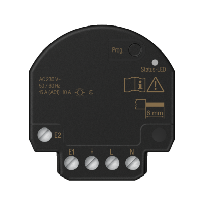 JUNG HOME switch actuator 1-gang mini with 2 binary inputs