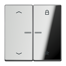 eNet push-button universal 1-gang with arrow symbols - LS Range