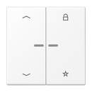 eNet push-button universal 1-gang with arrow symbols - LS Range