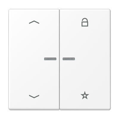 eNet push-button universal 1-gang with arrow symbols - LS Range