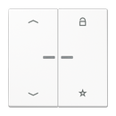 eNet push-button universal 1-gang with arrow symbols - LS Range
