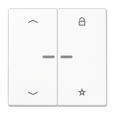 eNet push-button universal 1-gang with arrow symbols - LS Range