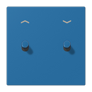 Centre plate with toggle lever "cylinder", 2 toggle levers, with arrow symbols, LS 1912 range