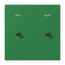 Centre plate with toggle lever "cylinder", 2 toggle levers, with arrow symbols, LS 1912 range