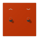 Centre plate with toggle lever "cylinder", 2 toggle levers, with arrow symbols, LS 1912 range