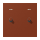 Centre plate with toggle lever "cylinder", 2 toggle levers, with arrow symbols, LS 1912 range