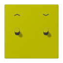 Centre plate with toggle lever "cylinder", 2 toggle levers, with arrow symbols, LS 1912 range