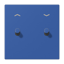 Centre plate with toggle lever "cylinder", 2 toggle levers, with arrow symbols, LS 1912 range