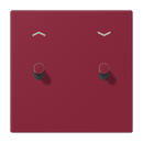 Centre plate with toggle lever "cylinder", 2 toggle levers, with arrow symbols, LS 1912 range