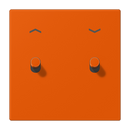 Centre plate with toggle lever "cylinder", 2 toggle levers, with arrow symbols, LS 1912 range