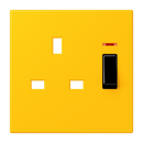 Centre plate for switched socket insert 3171KOEINS - Les Couleurs® Le Corbusier