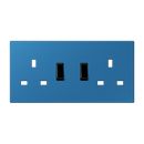 Centre plate for socket insert BS 2172 EINS - Les Couleurs® Le Corbusier