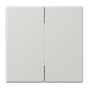 Matter push-button 2-gang, battery-powered, 4-channel, thermoplastic lacquered, LS range