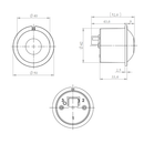 Presence Detector MR16 360° with 3 sensors, white