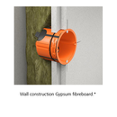 O-range ECON® Fix one-gang junction box, air-tight, Depth 62 mm (PK25)