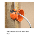 O-range ECON® Fix one-gang junction box, air-tight, Depth 62 mm (PK25)