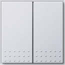 TX_44 Pushbutton switch, 10 AX 250 V~ with rocker, 2-gang 2-way switch