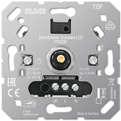 Standard rotary dimmer LED