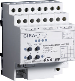 Gira KNX blind actuator, 2-gang AC 230 V with manual actuation