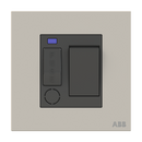 Switched fuse connection unit w/flex outlet w/LED 13A