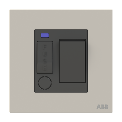 Switched fuse connection unit w/flex outlet w/LED 13A