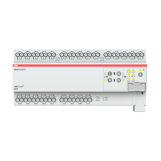 ABB SAH/S24.10.7.1 Switch/Shutter Actuator, 24-fold, 10 A, MDRC