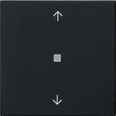 KNX RF operating top unit, 1-gang with arrow symbols System 55