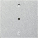 KNX RF operating top unit, 1-gang with arrow symbols System 55