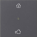 KNX RF operating top unit, 1-gang heating mode System 55