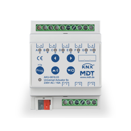 Universal Actuator 8-fold, 4SU MDRC, 16A, 230VAC, 100µF, 15ECG