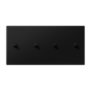 2 Gang Centre plate with toggle lever "cylinder" (horizontal)