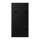 2 Gang Centre plate with toggle lever "cylinder" (vertrical)