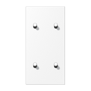 2 Gang Centre plate with toggle lever "cylinder" (vertrical)