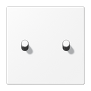 2 Gang Centre plate with toggle lever "cylinder"