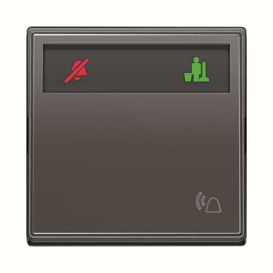 Push button 2-gang, DND/MUR with bell symbol 10A
