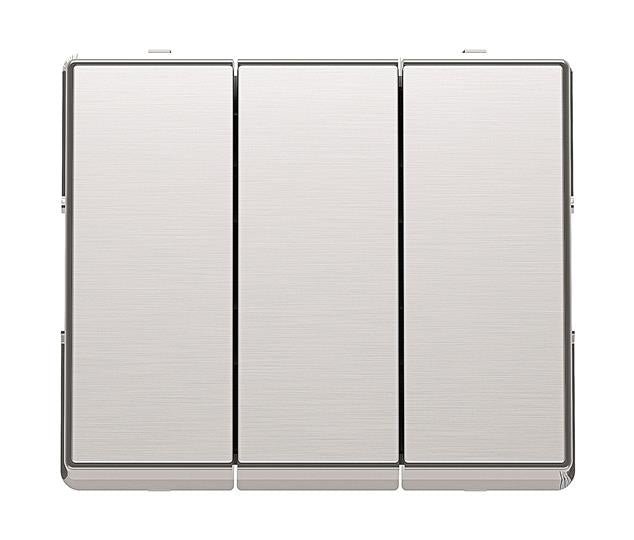 Push button 3-gang, 2-way, 10AX